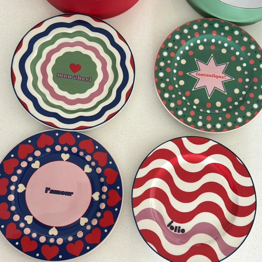 Paris Maeve boxed set of 4 plates